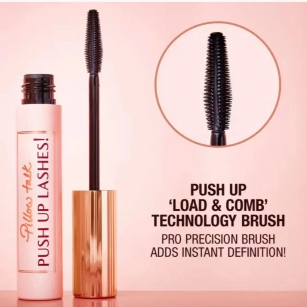 NIB Charlotte Tilbury Pillow Talk Push Up Lashes Mascara Super Black FULL SIZE